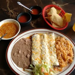 Lunch special - 3 beef burritos.