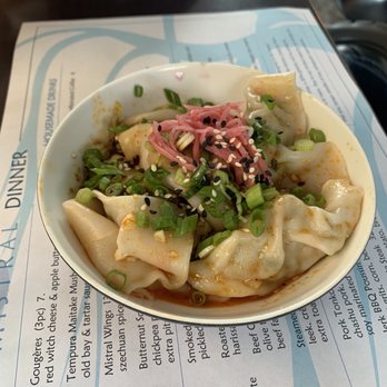 Mistral - Pork and Shrimp Wontons - Tapas/Small Plates Near Me - Princeton, New Jersey Mistral - Pork and Shrimp Wontons - Tapas/Small Plates Near Me - Princeton, New Jersey