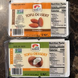 Almond Tofu Dessert and Coconut Tofu Dessert Almond Tofu Dessert and Coconut Tofu Dessert