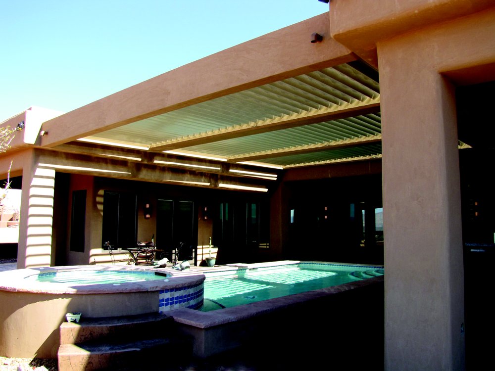 Slide of White Aluminum and Windows