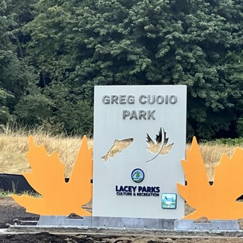 Greg J Cuoio Community Park - The newly placed sign! - Parks Near Me - Lacey, Washington Greg J Cuoio Community Park - The newly placed sign! - Parks Near Me - Lacey, Washington
