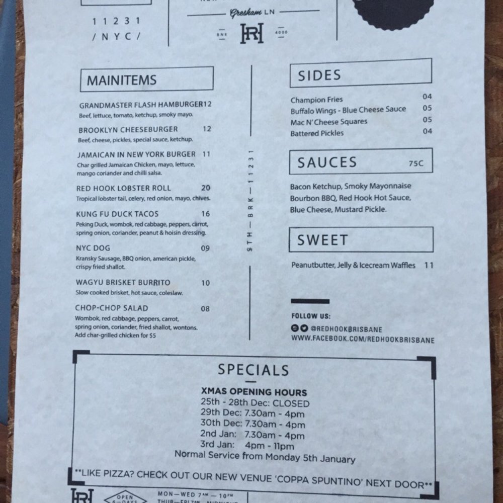 Red Hook - Bars Near Me - Brisbane, QLD