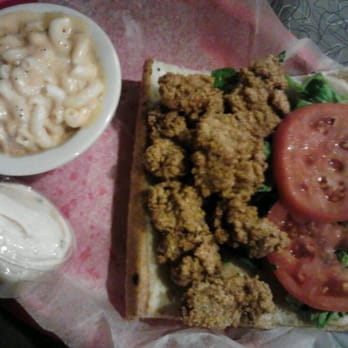 Soul Fish Cafe - Oyster PO Boy with Mac and Cheese - Southern Near Me - Memphis, Tennessee Soul Fish Cafe - Oyster PO Boy with Mac and Cheese - Southern Near Me - Memphis, Tennessee