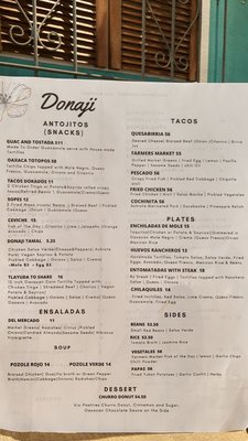 Menu photo 4 Donaji San Francisco, CA Menu photo 4 Donaji San Francisco, CA