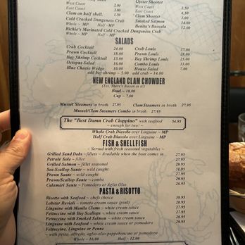 Sotto Mare - Menu - Seafood Near Me - San Francisco, California