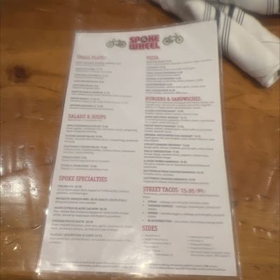 Menu photo 2 Spoke & Wheel Tavern - American Grill & Bar Sedona, AZ