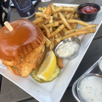 The Range Bar & Grille - Fried Haddock Sandwich - Sports Bars Near Me - Hingham, Massachusetts