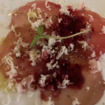Dirt Candy - Beet carpaccio " bonus" was ok and seemed skimpy - Vegetarian Near Me - New York, New York