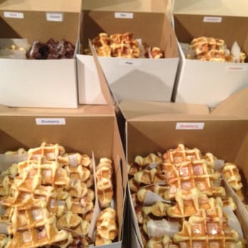 Just Waffles - Waffles cut in half for work function. Now they make mini waffles with advance notice! - Breakfast & Brunch Near Me - Vancouver, British Columbia