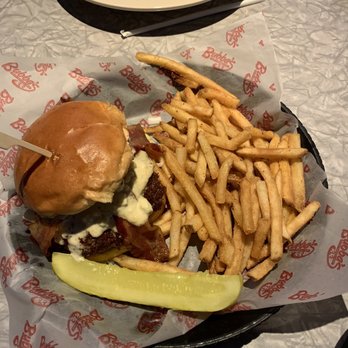 Bubba's 33 - Blackened bleu burger - Pizza Near Me - Amarillo, Texas