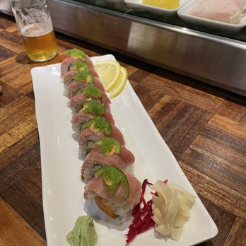 Fishmandu Sushi - Sexy Me roll and Sapporo - Sushi Bars Near Me - San Francisco, California