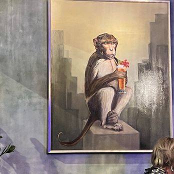 Monkey Thief - Inside wall art - love this! - Cocktail Bars Near Me - New York, New York Monkey Thief - Inside wall art - love this! - Cocktail Bars Near Me - New York, New York