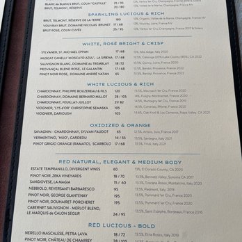 Cassava - Wine menu at Cassava in San Francisco. - Cafes Near Me - San Francisco, California Cassava - Wine menu at Cassava in San Francisco. - Cafes Near Me - San Francisco, California