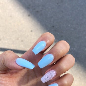 Femi Nails - My nails using dip powder and a lil big extra tips - Nail Salons Near Me - Waltham, Massachusetts