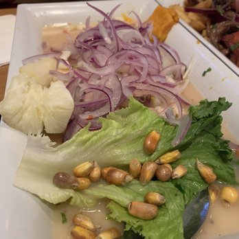 Happy Fish - Ceviche Mixto - Peruvian Near Me - Tampa, Florida Happy Fish - Ceviche Mixto - Peruvian Near Me - Tampa, Florida