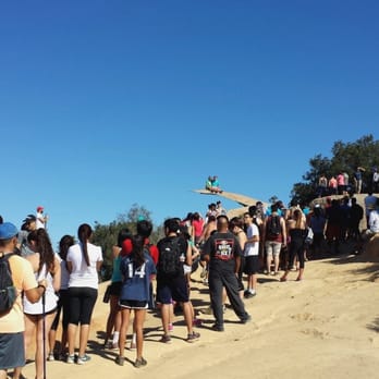 Potato Chip Rock - The line to take pics - Hiking Near Me - Poway, California Potato Chip Rock - The line to take pics - Hiking Near Me - Poway, California