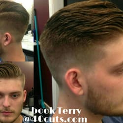 Terry pompadour fade @40cuts.com