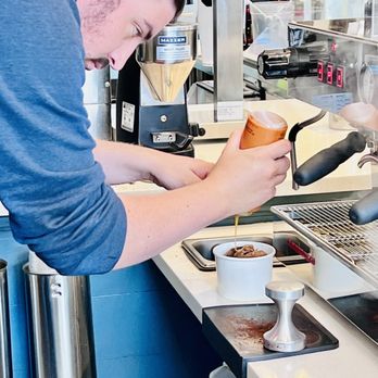 Savageau Coffee And Ice Cream - Barista magic - Coffee & Tea Near Me - Denver, Colorado