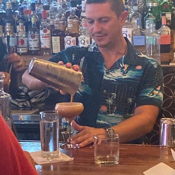 La Factoría - Otto making an Espresso Martini - Cocktail Bars Near Me - San Juan, Puerto Rico