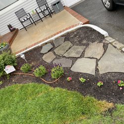 Stone walk way