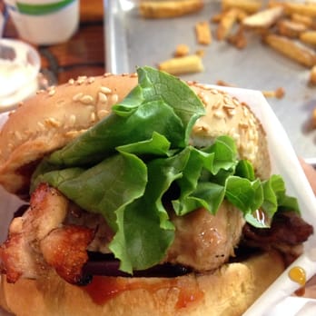 Healdsburger - Teriyaki Chicken with bacon & pepper jack cheese - Burgers Near Me - Healdsburg, California Healdsburger - Teriyaki Chicken with bacon & pepper jack cheese - Burgers Near Me - Healdsburg, California