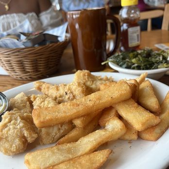 Cracker Barrel Old Country Store - Friday Fish Dry (cid) with steak fries and collard greens - American Near Me - Harrisburg, Pennsylvania Cracker Barrel Old Country Store - Friday Fish Dry (cid) with steak fries and collard greens - American Near Me - Harrisburg, Pennsylvania