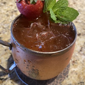 Pappas Delta Blues Smokehouse - Strawberry habanero mule - Smokehouse Near Me - Webster, Texas Pappas Delta Blues Smokehouse - Strawberry habanero mule - Smokehouse Near Me - Webster, Texas