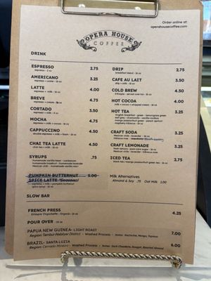 Menu photo 2 Opera House Coffee Durant, OK Menu photo 2 Opera House Coffee Durant, OK