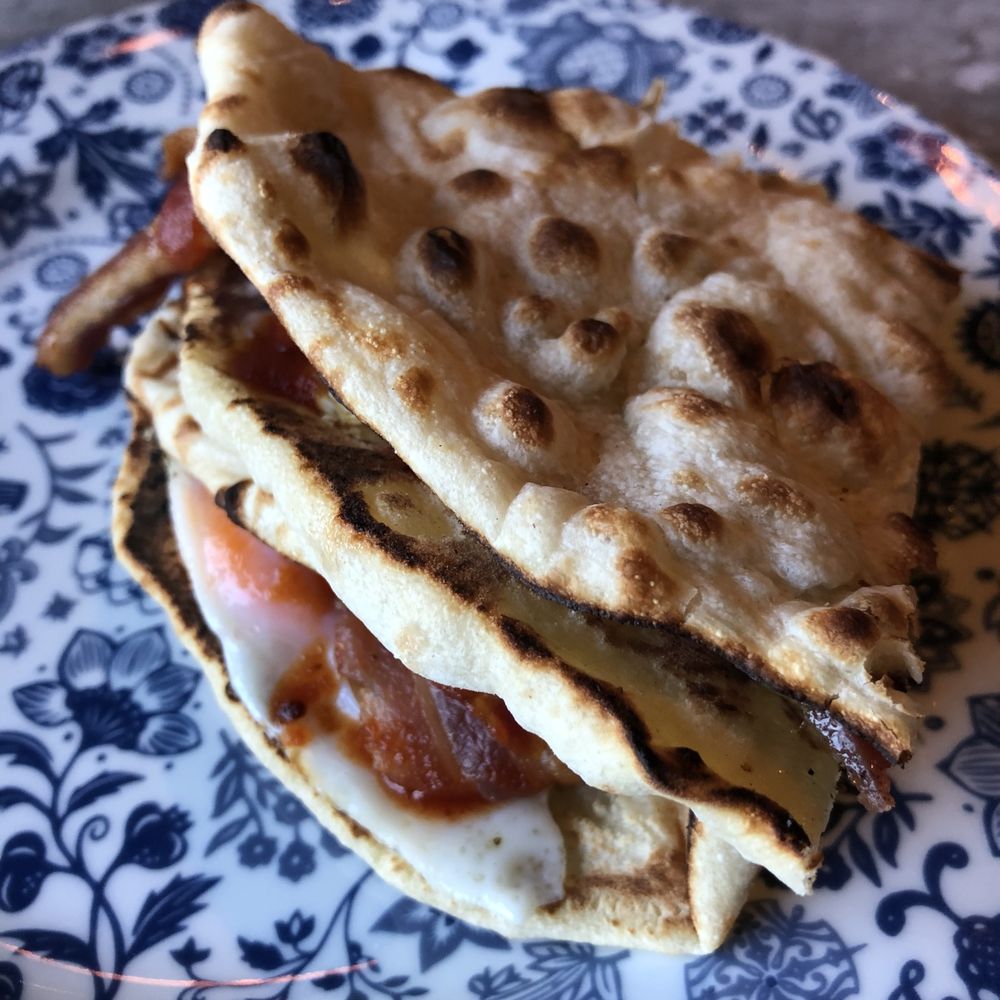 Dishoom - Bacon & Egg Naan Roll - Indian Near Me - Edinburgh, EDH Dishoom - Bacon & Egg Naan Roll - Indian Near Me - Edinburgh, EDH