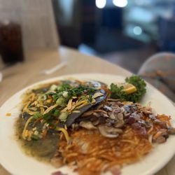 Red Rock Cafe - Blue corn huevos rancheros