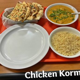 Chicken Korma & Garlic Naan bread Chicken Korma & Garlic Naan bread