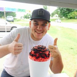 Rocky Top Snoballs - Cherry with chocolate syrup!