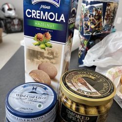 FoodFest Market - Hazelnut Cookies from Poland, smoked sprats in oil from Latvia, cod liver in oil from Iceland