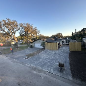 Minas Gerais Construction - Drive way with 4x8 charcoal color - Masonry/Concrete Near Me