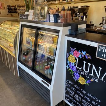 Luna Coffee Bar - Inside -pickup counter and drink fridge - Coffee & Tea Near Me - Cayucos, California Luna Coffee Bar - Inside -pickup counter and drink fridge - Coffee & Tea Near Me - Cayucos, California