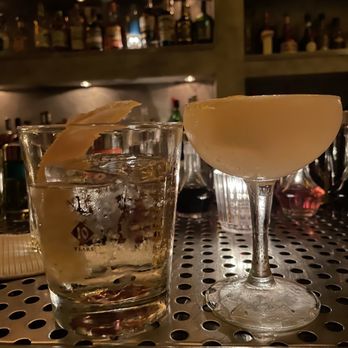 Noble Experiment - tequila negroni and something yummy with gin in it - Cocktail Bars Near Me - San Diego, California