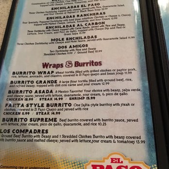 El Paso Mexican Grill - the menu - Mexican Near Me - Crowley, Louisiana El Paso Mexican Grill - the menu - Mexican Near Me - Crowley, Louisiana