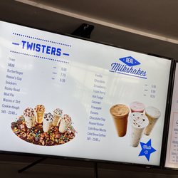 Fosters Freeze - July 2023 menu