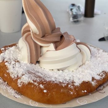 Smiles Soft Serve Ice Cream - Fried dough with ice cream - Ice Cream & Frozen Yogurt Near Me - Nassau, New York