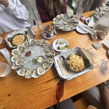 TLC Austin - oysters and bacon mac and cheese - American Near Me - Austin, Texas TLC Austin - oysters and bacon mac and cheese - American Near Me - Austin, Texas