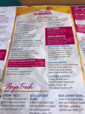 Menu photo 7 Paradise Tropical Restaurant & Bar Sunrise Beach, MO Menu photo 7 Paradise Tropical Restaurant & Bar Sunrise Beach, MO
