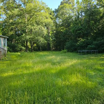 Cornett's Lawncare - a field of grass with a shed in the background - Lawn Services Near Me - West Monroe, Louisiana