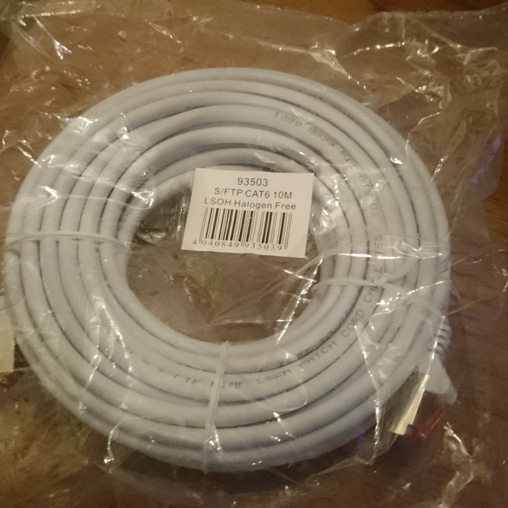 Brinck Elektronik - 10 meter category 6 ethernet patch cable. Halogen free. - Electronics Near Me - København K, 84