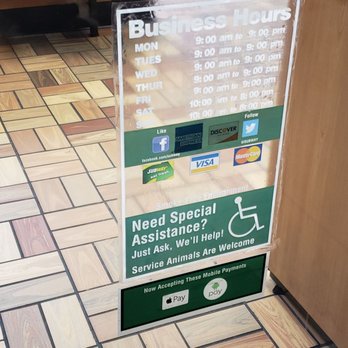 Subway - a sign for business hours in a subway - Sandwiches Near Me - Lithonia, Georgia Subway - a sign for business hours in a subway - Sandwiches Near Me - Lithonia, Georgia