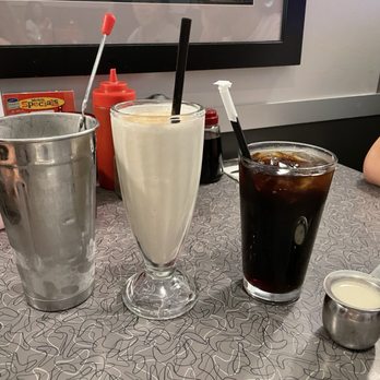 Veggie Galaxy - Sherry baby nog (Boozy frappe) ($12.99) and Cold brew coffee ($2.99) - Breakfast & Brunch Near Me - Cambridge, Massachusetts Veggie Galaxy - Sherry baby nog (Boozy frappe) ($12.99) and Cold brew coffee ($2.99) - Breakfast & Brunch Near Me - Cambridge, Massachusetts