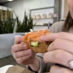 Seeds - Didn't have time to take the photo it was gone salmon toast