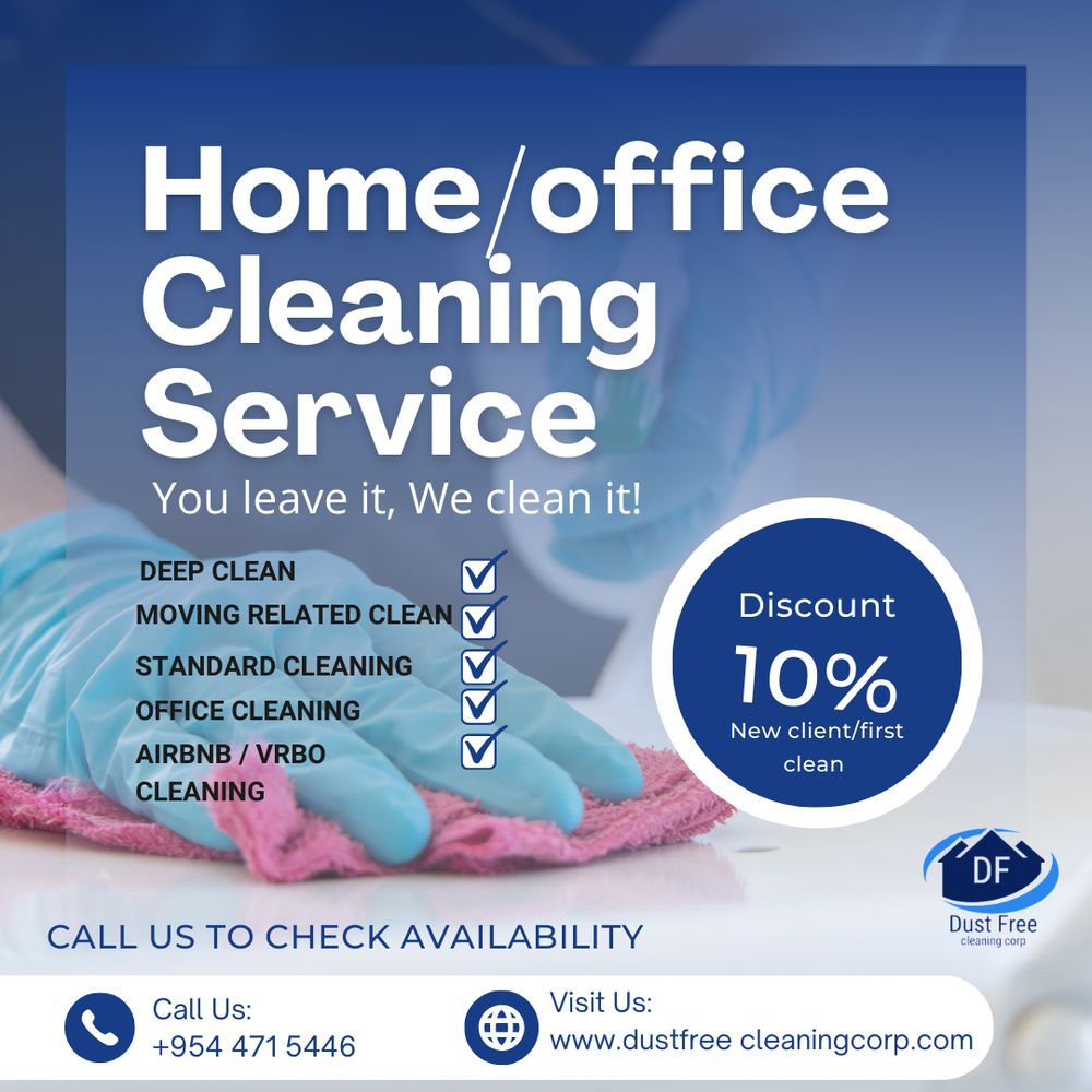 DUST FREE CLEANING CORPORATION Boynton Beach, Florida Home Cleaning