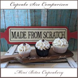 Mini Bites Cupcakery - A Mini Bites Cupcake can be enjoyed in 1 or 2 bites!