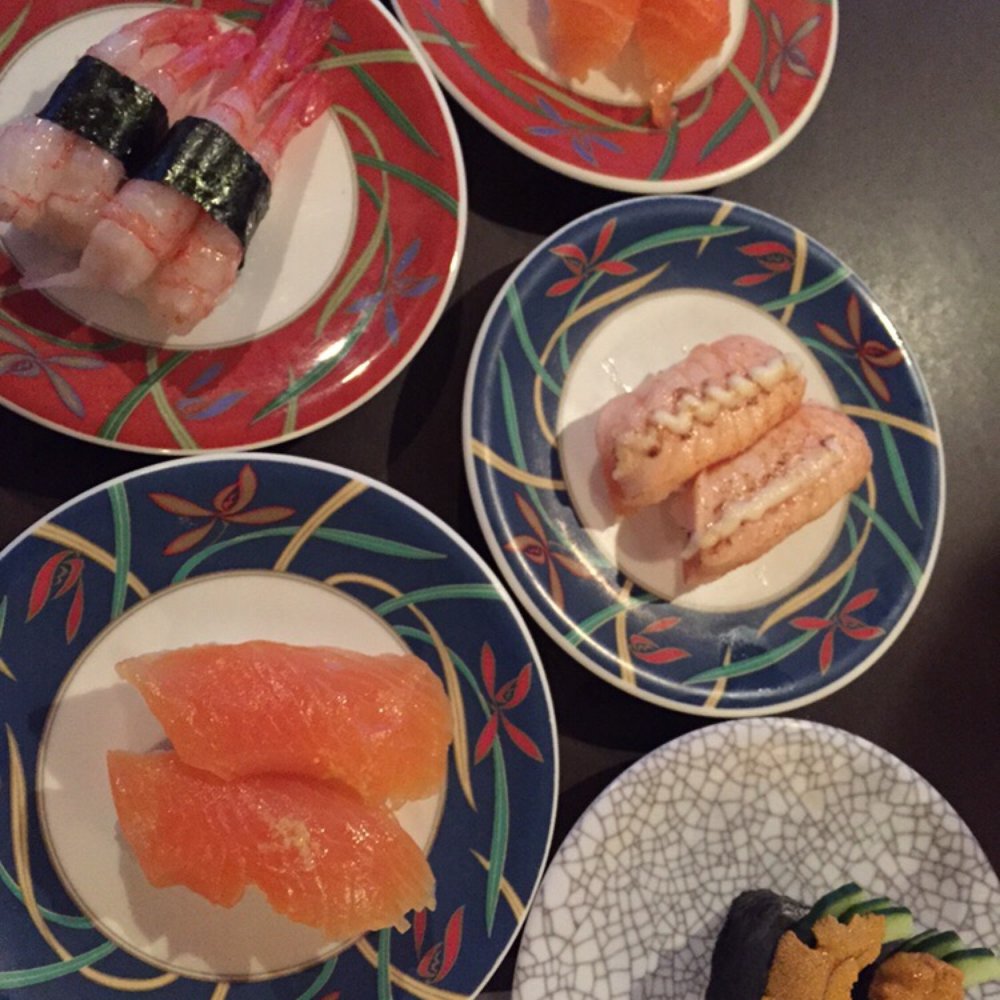 Sushi Boat - Salmon - amaebi shrimp - seared salmon - cured salmon - uni - Japanese Near Me - Calgary, Alberta Sushi Boat - Salmon - amaebi shrimp - seared salmon - cured salmon - uni - Japanese Near Me - Calgary, Alberta
