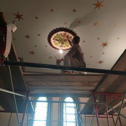 First Presbyterian Church of Ossining - Sanctuary ceiling restoration in 2018